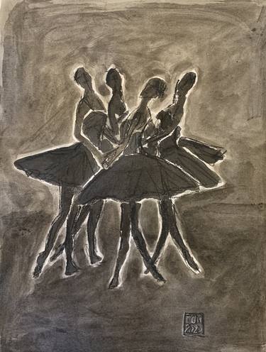 Original Expressionism Performing Arts Drawings by Ian Males