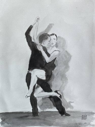 Original Figurative Performing Arts Drawings by Ian Males