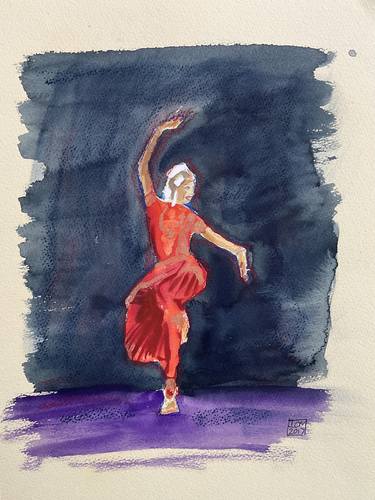 Original Expressionism Performing Arts Drawings by Ian Males