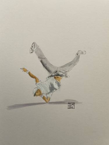 Original Figurative Performing Arts Drawings by Ian Males