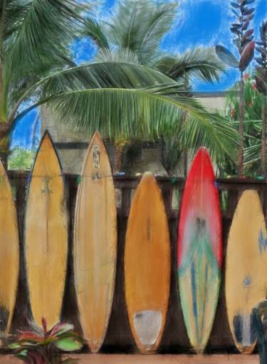 Original Impressionism Beach Paintings by A Edleston
