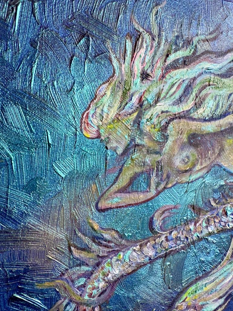 Original Symbolism Classical Mythology Painting by Nino Ponditerra