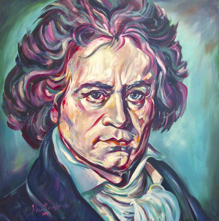 Photo & Art Print Portrait of Ludwig van Beethoven.