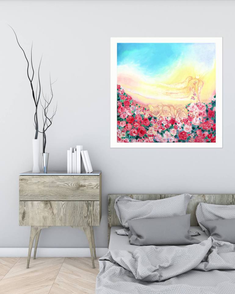 Original Figurative Garden Painting by Nino Ponditerra