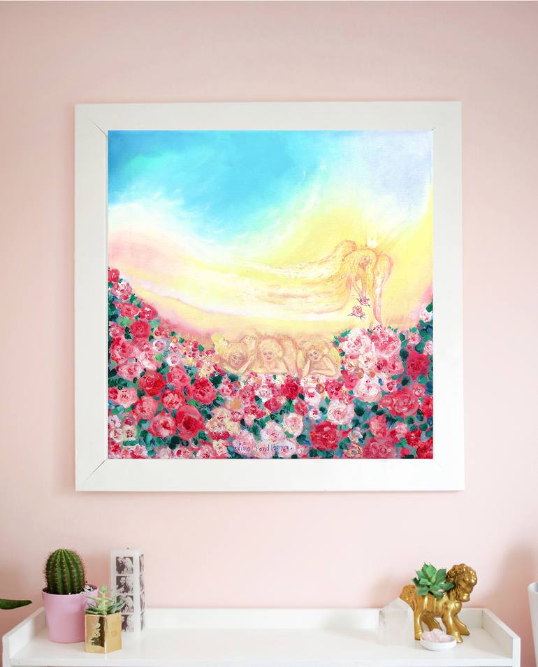 Original Figurative Garden Painting by Nino Ponditerra