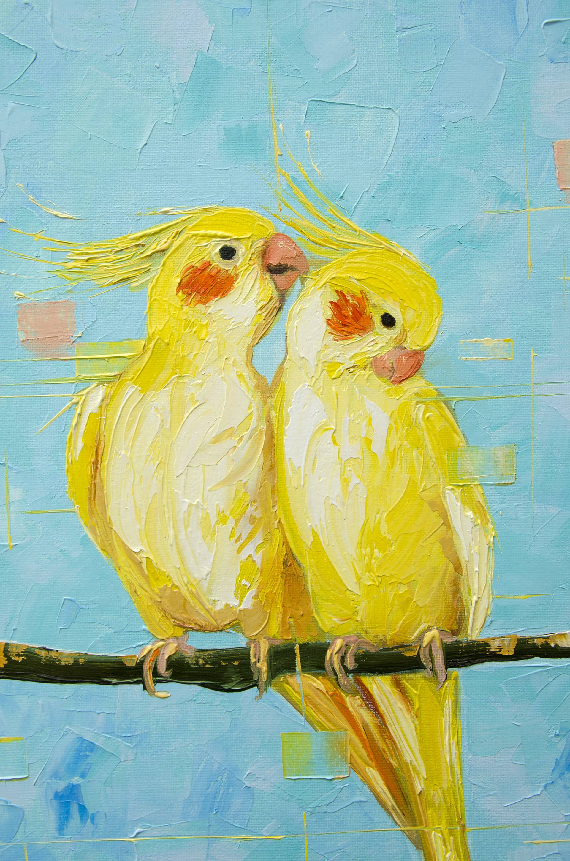 cockatiel painting