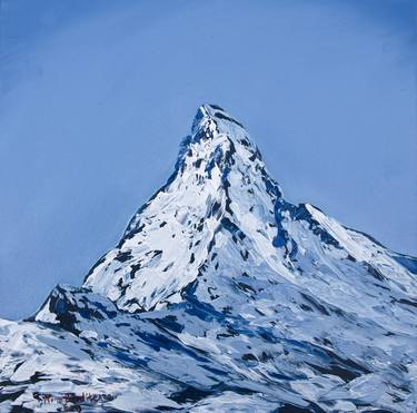 Matterhorn. Zermatt - original oil painting on stretched canvas thumb