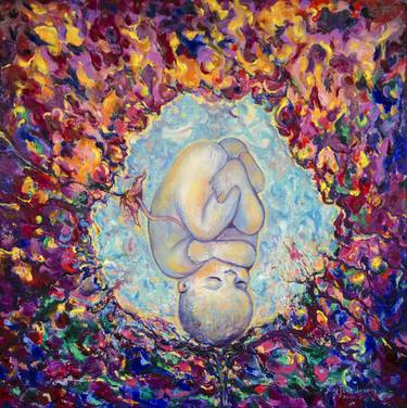 The birth of life - original oil painting thumb