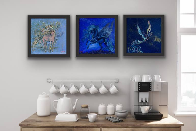 Original Folk Animal Painting by Nino Ponditerra