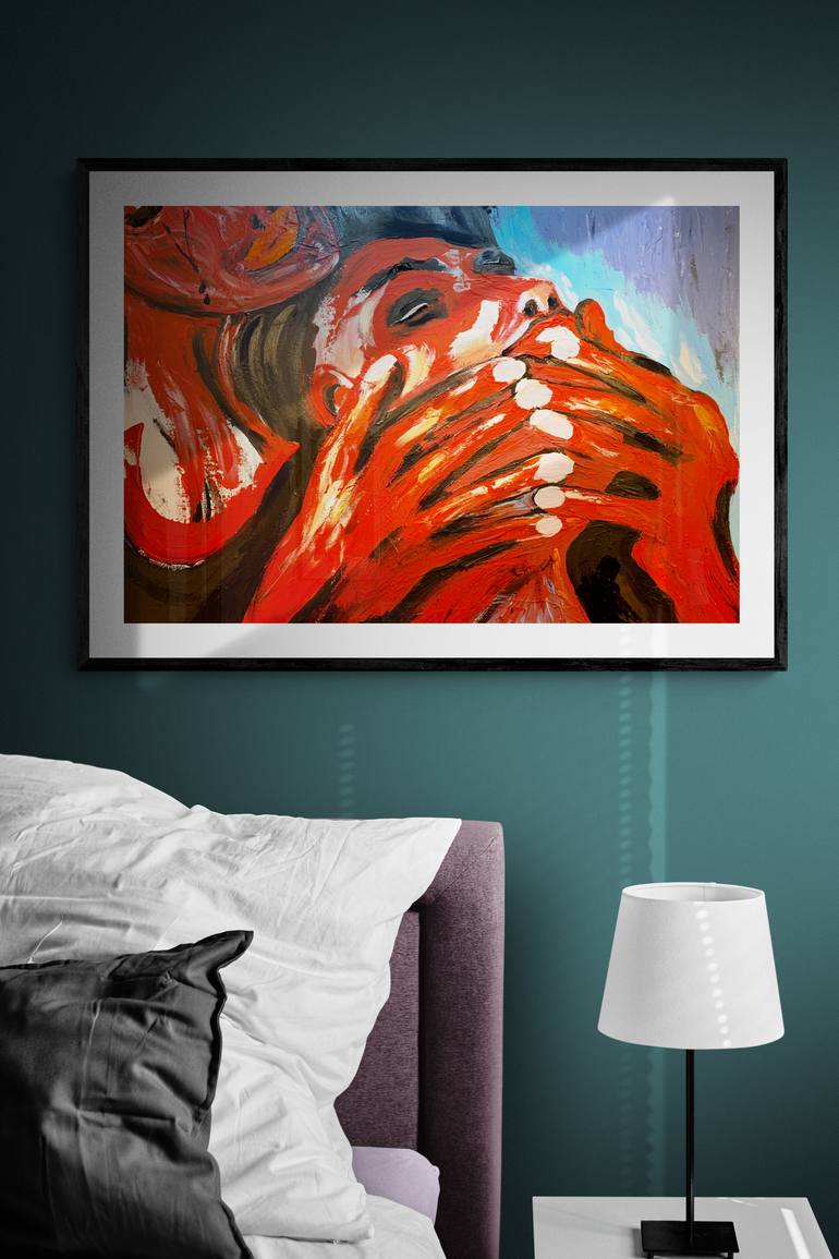 Original Abstract Erotic Painting by Siozha N