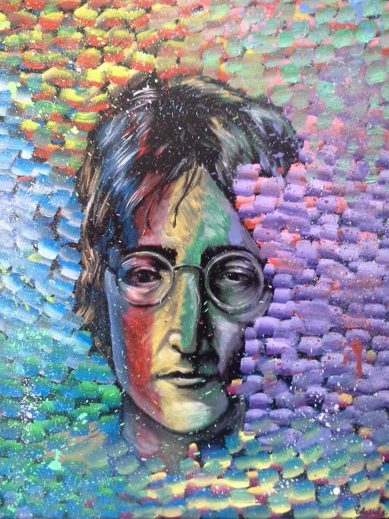 john lennon Painting by Michael Edquiban | Saatchi Art