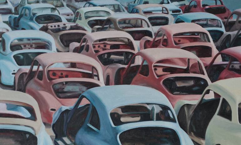 Original Realism Automobile Painting by Alexey Malenko