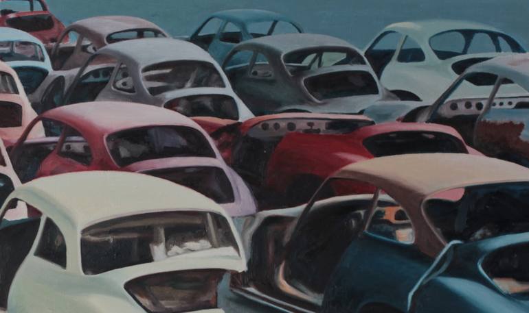 Original Realism Automobile Painting by Alexey Malenko