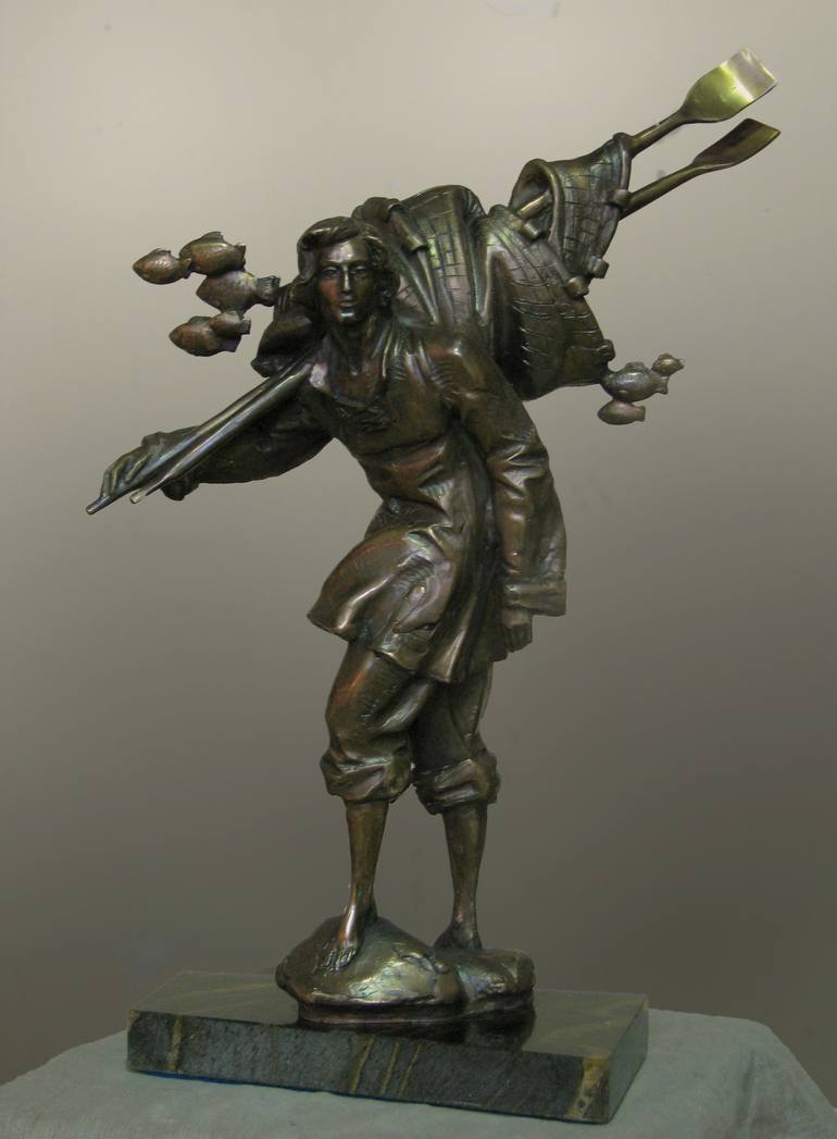 Original Men Sculpture by Kirill Grekov