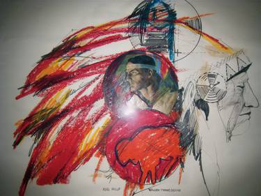 Original Expressionism People Drawings by Bill Devine