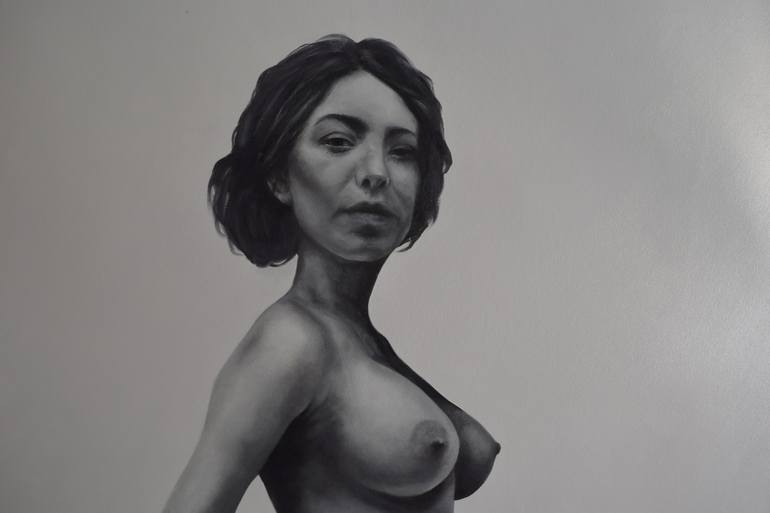 Original Portraiture Nude Painting by Maria Nava