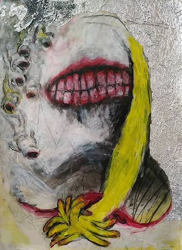 Original Abstract Expressionism Abstract Painting by Raktim Chatterjee