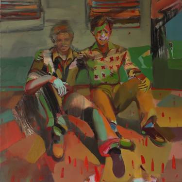 Print of Modern People Paintings by peter pauko