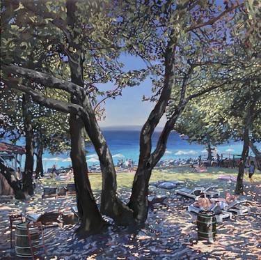 Original Figurative Beach Painting by Keith Gorny