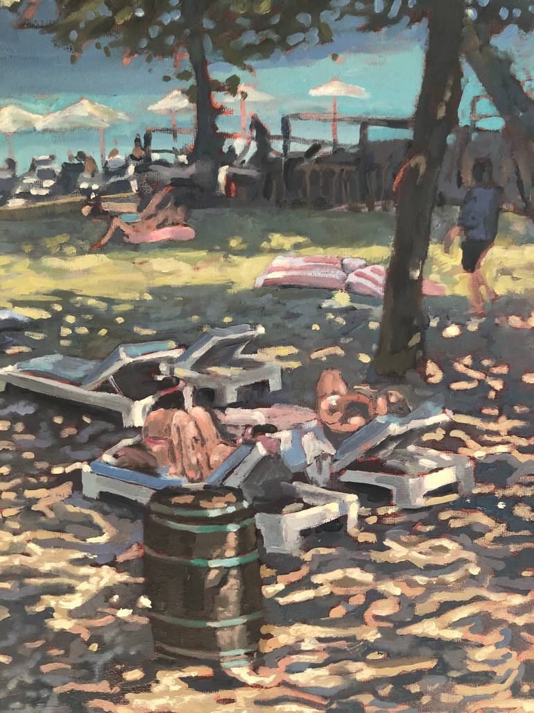 Original Figurative Beach Painting by Keith Gorny