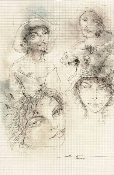 Print of Figurative People Drawings by Juan Yoc
