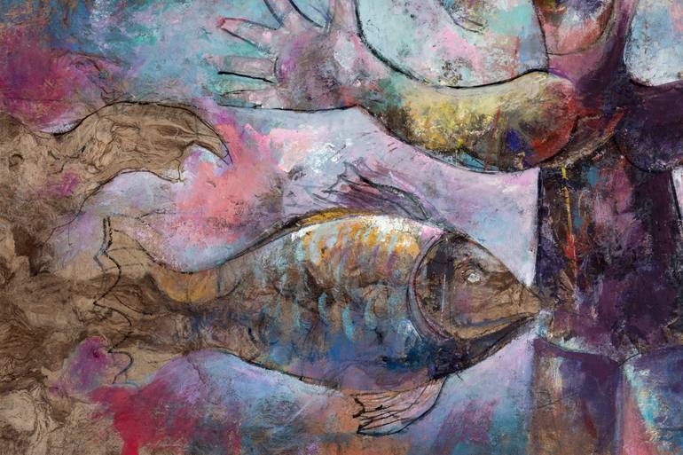 Original Expressionism Animal Painting by Juan Yoc