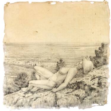 Print of Figurative Nude Drawings by Juan Yoc