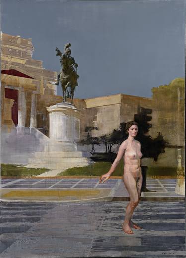 Original Figurative Nude Paintings by Dimitris Sarasitis