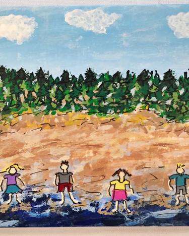 Print of Folk Beach Paintings by Deane Bowers