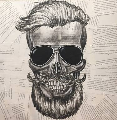 hipster skull thumb