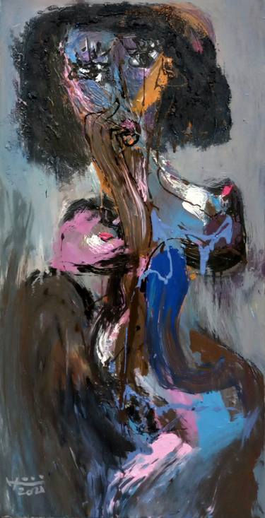 Original Expressionism Nude Paintings by Nguyen Hien