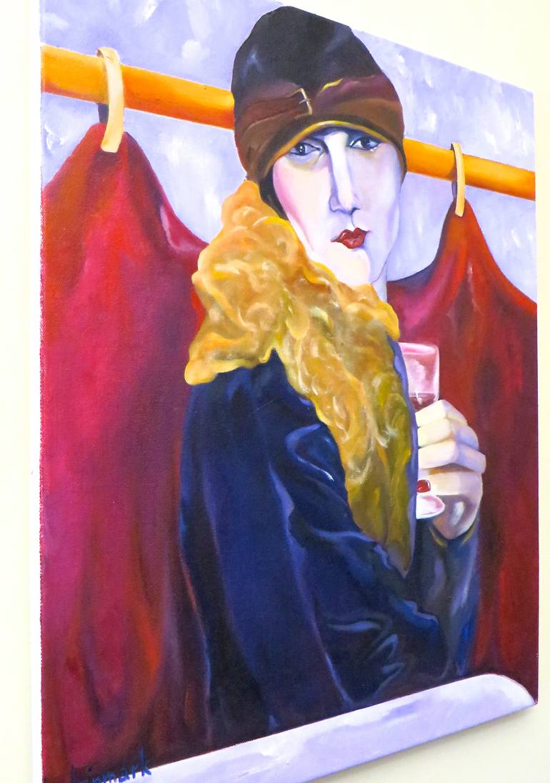 Original Art Deco People Painting by William Z Linmark