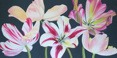 Original Fine Art Floral Paintings by Ildze Ose