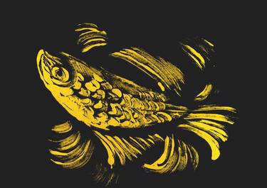 Print of Conceptual Fish Drawings by Tamila Zayferd