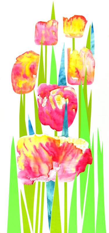 Print of Floral Collage by Tamila Zayferd
