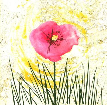 Original Illustration Floral Collage by Tamila Zayferd