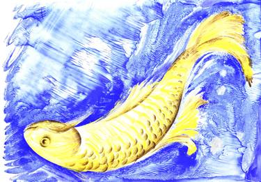 Print of Fine Art Fish Paintings by Tamila Zayferd