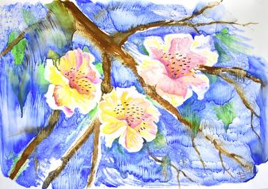 Original Illustration Floral Paintings by Tamila Zayferd