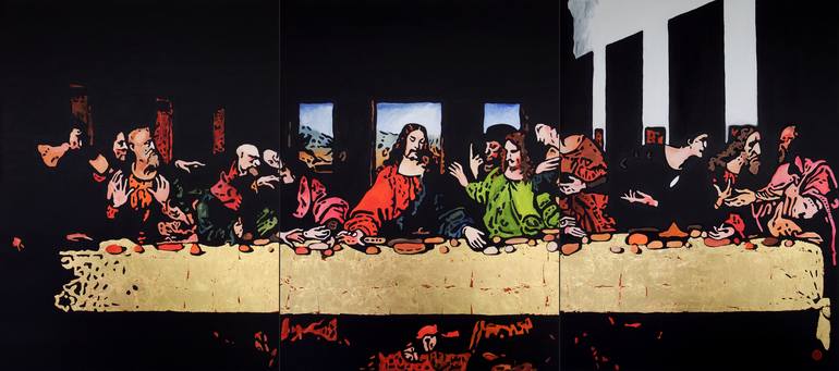 Last Supper 24k Painting By Antti Eklund Saatchi Art