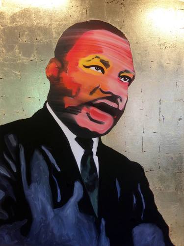 Portrait of MLK - Gold thumb