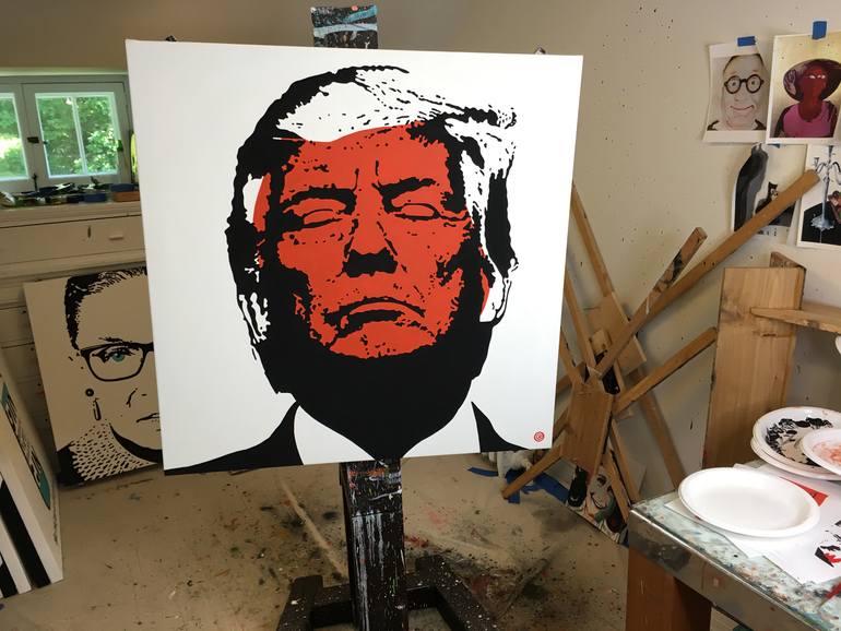 Original Conceptual Portrait Painting by Antti Eklund