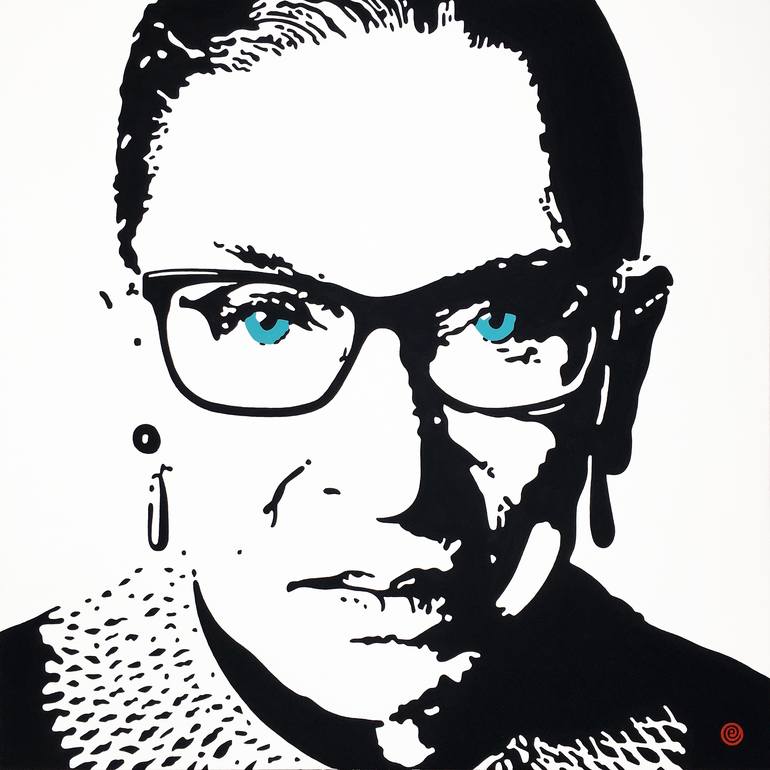 Notorious RBG Painting by Antti Eklund | Saatchi Art