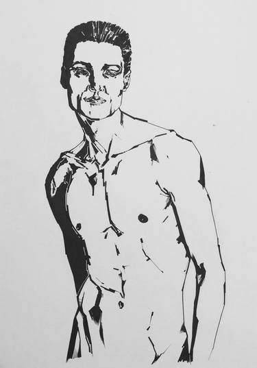 nude man drawing