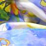 Close up of the beautiful material and its colours