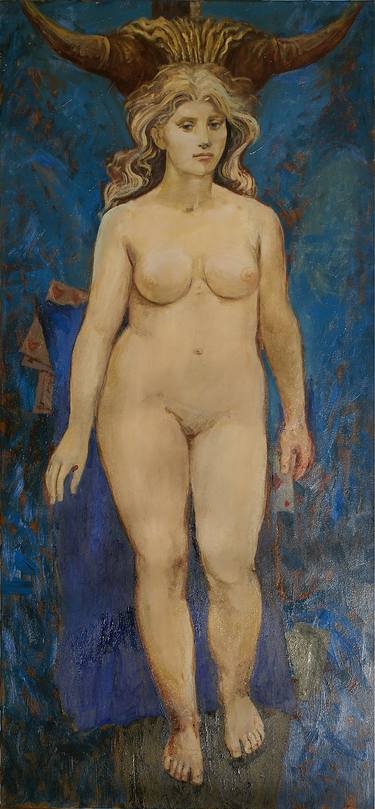 Print of Art Deco Nude Paintings by Larisa Puchkova