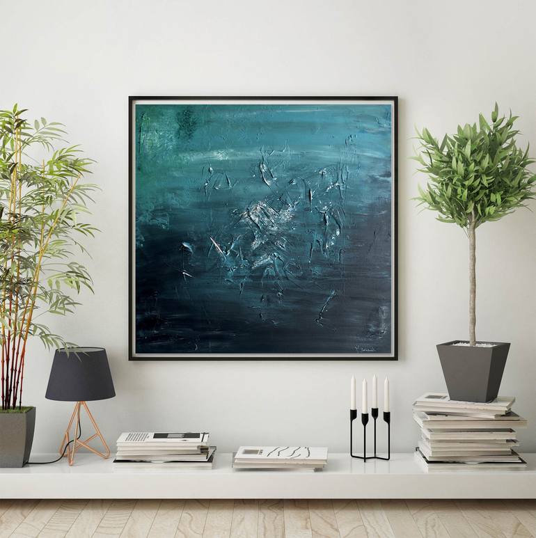 Original Abstract Expressionism Abstract Painting by Marek Zadnancin