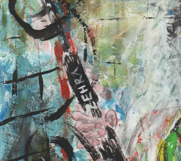 Original Expressionism People Painting by Dragos Serban