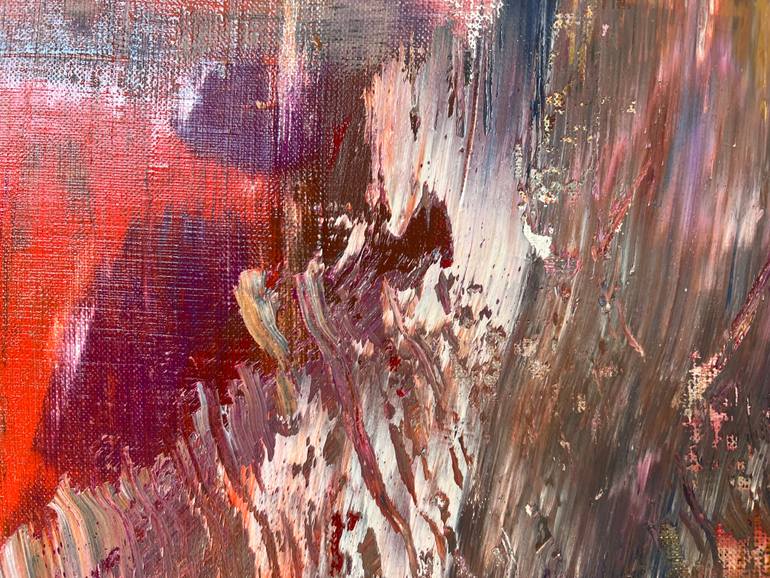 Original Abstract Expressionism Abstract Painting by Florina Breazu