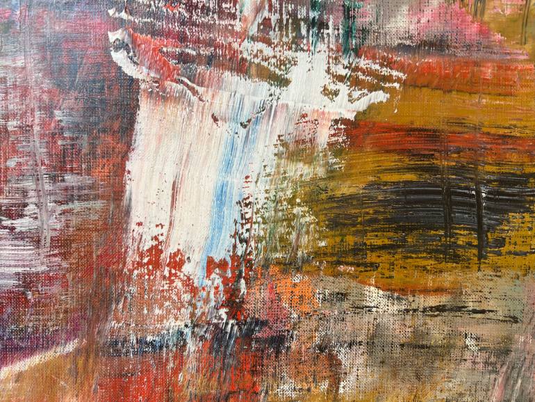 Original Abstract Expressionism Abstract Painting by Florina Breazu