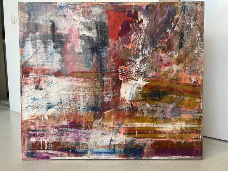 Original Abstract Expressionism Abstract Painting by Florina Breazu